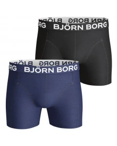 Björn Borg Solid Cotton Stretch 2x bokserice