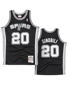 Manu Ginobili 20 San Antonio Spurs 2002-03 Mitchell & Ness Swingman dres 