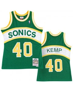 Shawn Kemp 40 Seattle Supersonics 1994-95 Mitchell & Ness Road Swingman dres