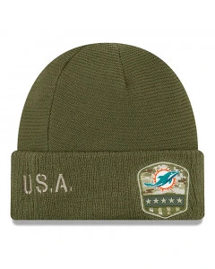 Miami Dolphins New Era 2019 On-Field Salute to Service Beanie