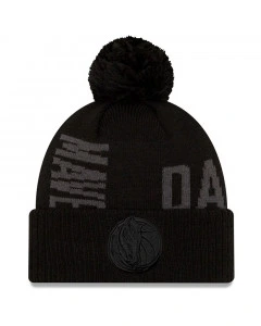 Dallas Mavericks New Era 2019 Tip Off Black Tonal cappello invernale