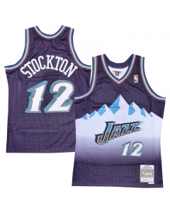 John Stockton 12 Utah Jazz 1996-97 Mitchell & Ness Swingman maglia