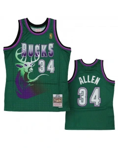 Ray Allen 34 Milwaukee Bucks 1996-97 Mitchell & Ness Swingman Trikot