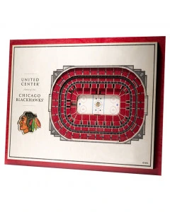 Chicago Blackhawks 3D Stadium View Bild