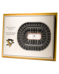 Pittsburg Penguins 3D Stadium View Art