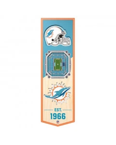 Miami Dolphins 3D Stadium Banner