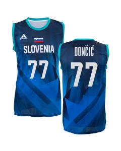 Slovenia Adidas KZS Replica Olympic Jersey Dončić 77