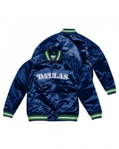 Dallas Mavericks Mitchell & Ness Team Lightweight Satin Jacket