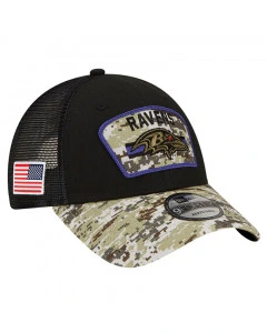 Baltimore Ravens New Era 9FORTY Trucker 2021 Salute to Service kačket