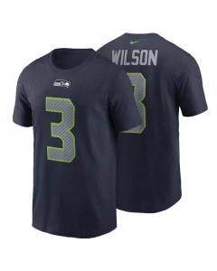 Russell Wilson 3 Seattle Seahawks Nike Name & Number T-shirt