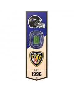 Baltimore Ravens 3D Stadium Banner slika