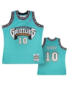 Mike Bibby 10  Vancouver Grizzlies 1998-99 Mitchell & Ness Swingman Road Trikot