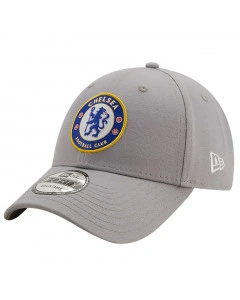 Chelsea New Era 9FORTY Screenprint Grey Sports Clip Cap Cap