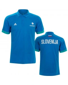 Slovenia KZS Adidas Polo T-Shirt Blue