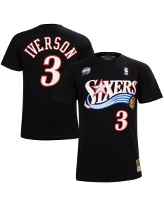 Allen Iverson 3 Philadelphia 76ers Mitchell and Ness HWC T-Shirt