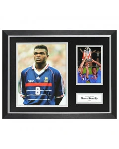 Marcel Desailly Signed Photo Framed 16"x12" France Autograph Memorabilia COA