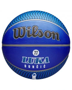 Luka Dončić Dallas Mavericks Wilson Player Icon Outdoor pallone da basket 7