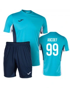 Joma Danubio II Fußball Trikot Komplet Set (Druck nach Wahl +16€)