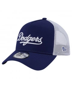 Los Angeles Dodgers New Era Trucker Team Script Cap