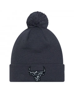 Chicago Bulls New Era Tonal Infill Bobble Beanie