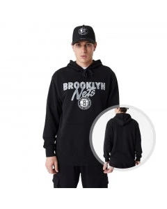 Brooklyn Nets New Era Team Script Kapuzenpullover Hoody