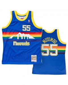 Dikembe Mutombo 55 Denver Nuggets 1991-92 Mitchell and Ness Swingman Road Jersey