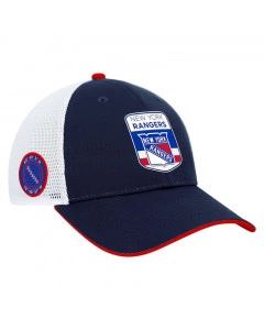 New York Rangers 2023 Draft Authentic Pro Structured Trucker-Podium Cap