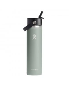 Hydro Flask 24 oz Wide Mouth Flex Straw Cap Agave Flasche 710 ml