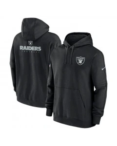 Las Vegas Raiders Nike Club Sideline Fleece Pullover duks sa kapuljačom