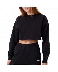 Björn Borg Studio Oversized Cropped Crew ženski pulover