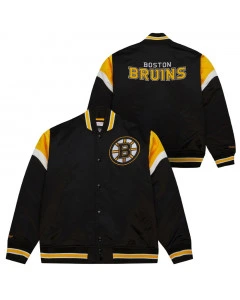 Boston Bruins Mitchell and Ness Heavyweight Satin Jacket