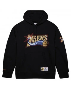 Philadelphia 76ers Mitchell and Ness Game Vintage Logo Kapuzenpullover Hoody