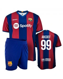 FC Barcelona Home Replica Set Kids Jersey (Optional printing +16€)