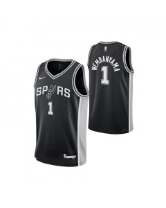 Victor Wembanyama 1 San Antonio Spurs Nike Swingman Icon Edition Kinder Trikot