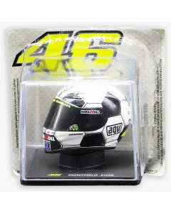 Valentino Rossi VR46 Catalonia 2008 AGV Mini čelada 1:5