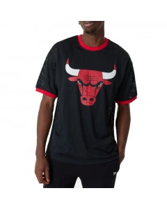 Chicago Bulls New Era Team Logo Mesh Oversized T-Shirt