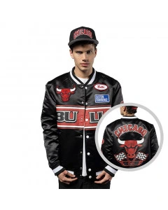 Chicago Bulls New Era Rally Drive Bomber Jacket