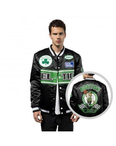 Boston Celtics New Era Rally Drive Bomber Jacket