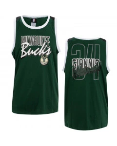 Giannis Antetokounmpo 34 Milwaukee Bucks Crew Neck Shooter Tank Trikot