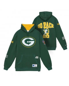 Green Bay Packers Mitchell and Ness Team Origins pulover s kapuco