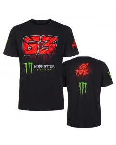 Francesco Bagnaia FB63 Dual Monster Energy T-Shirt