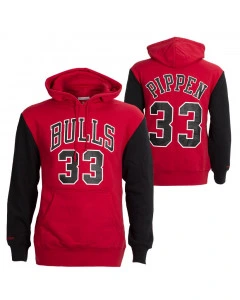 Scottie Pippen 33 Chicago Bulls 1996 Mitchell and Ness Fashion Fleece maglione con cappuccio