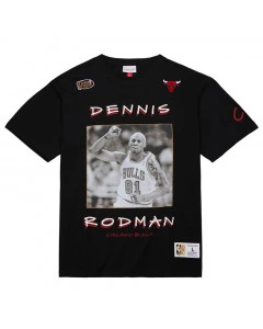 Dennis Rodman Chicago Bulls Mitchell and Ness Heavyweight Premium Vintage Logo majica 