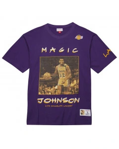 Magic Johnson Los Angeles Lakers Mitchell and Ness Heavyweight Premium Vintage Logo majica