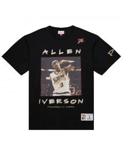 Allen Iverson Philadelphia 76ers Mitchell and Ness Heavyweight Premium Vintage Logo majica