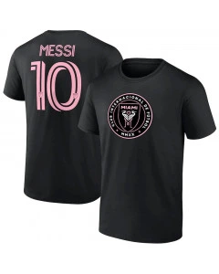 Lionel Messi Inter Miami CF Authentic Stack Black T-Shirt