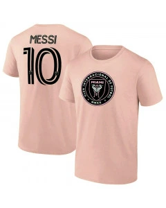 Lionel Messi Inter Miami CF Authentic Stack Pink T-Shirt