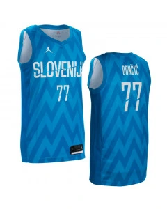 Slovenia Jordan KZS Swingman Away Jersey Dončić 77