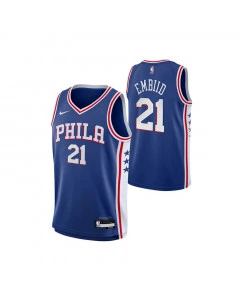 Joel Embiid 21 Philadelphia 76ers Nike Icon Edition Swingman Maglia per bambini