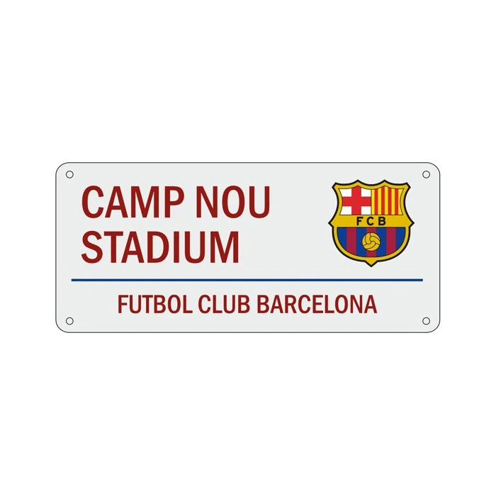 FC Barcelona Camp Nou Stadium Street Sign